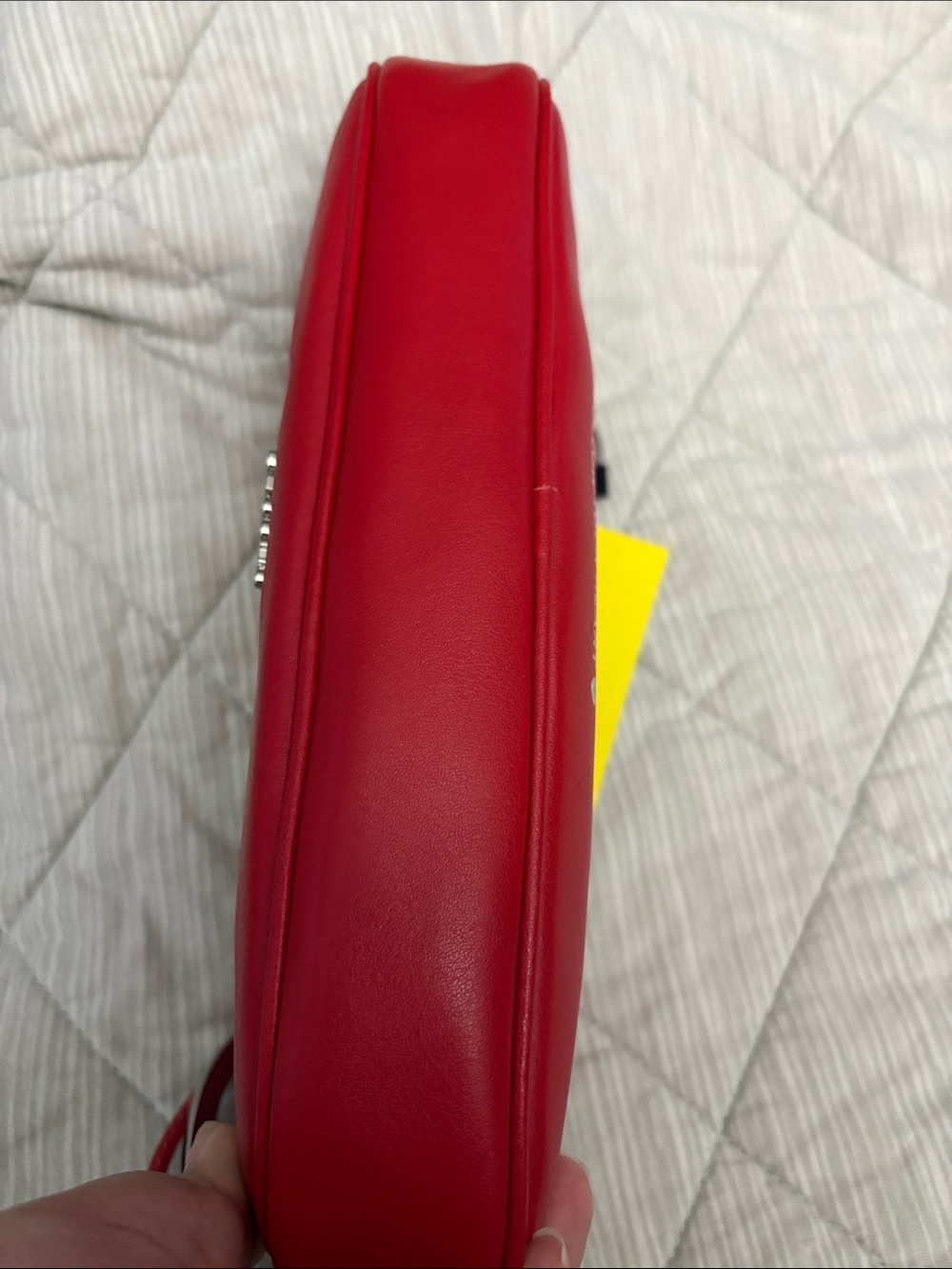 Marc Jacobs handcuff Red Shoulder Bag with Heart Charm and Dual Straps - Picture 6 of 9